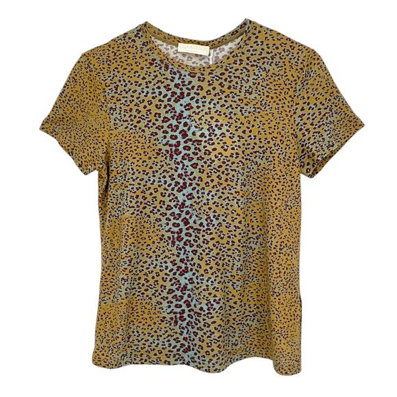 ULLA JOHNSON Estelle Leopard T-Shirt S - Picture 1 of 10